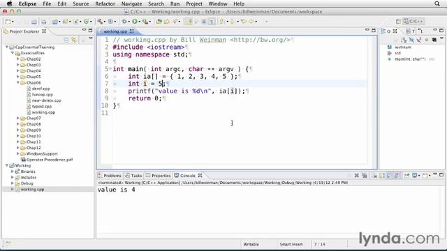 08 Using the array subscript operator смотреть онлайн