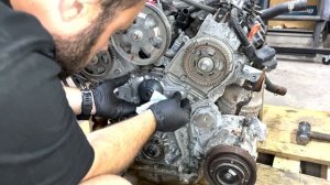 2005-2017 Honda Odyssey 3.5L V6 Timing Belt Replaced! Engine Removed! Best Views! Step by Step!