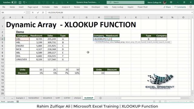 16 - XLOOKUP, XMATCH Function - Module C - Excel Formulas and Functions смотреть онлайн
