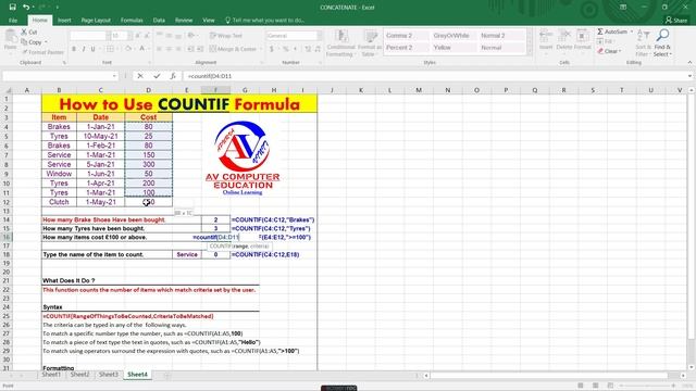 COUNTIF function in Excel - Easy Tutorial || How to use the Excel COUNTIFS function смотреть онлайн