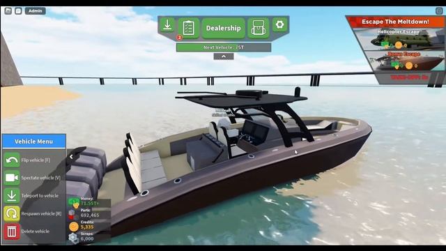 Roblox | Взрыв ядра в Car Crushers 2 и побег на лодке! смотреть онлайн