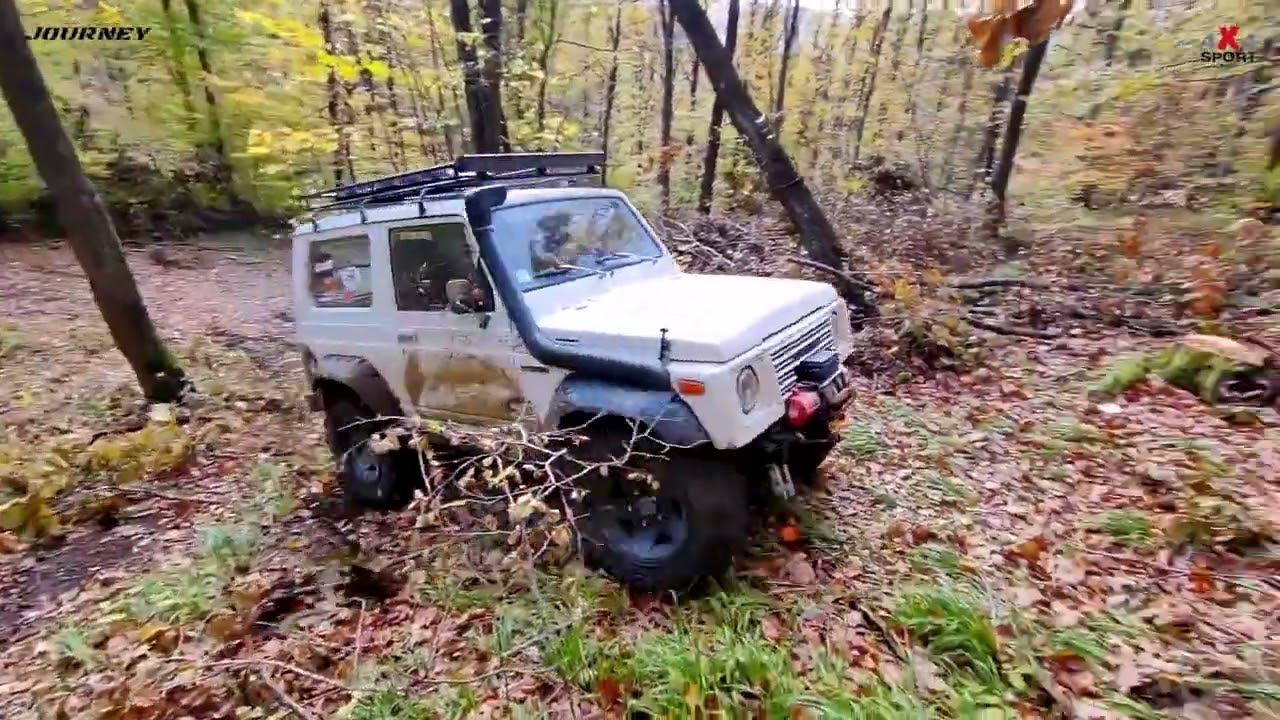 Suzuki Samurai на резине JOURNEY CLAW 31x10.5 R15 в бездорожье