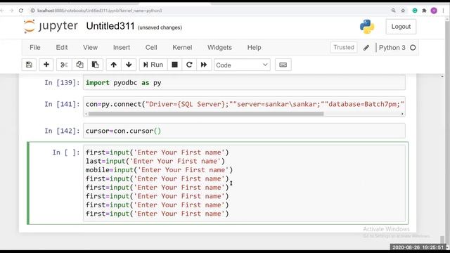 Class 41 ( 7 pm batch ) sql insert, insert , update , procedures using pyodbc смотреть онлайн