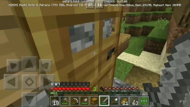 Выживание с другом на телефоне в Minecraft PE(1.9.0.0) #3 - Сокровище и проигрыватель смотреть онлайн