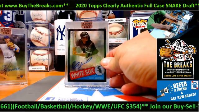 2020 Topps Clearly Authentic SNAKE Draft Full Case Break смотреть онлайн