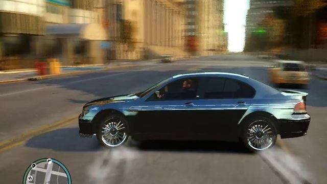 GTA IV bmw b7 alpina and mercedes s class amg drifting смотреть онлайн