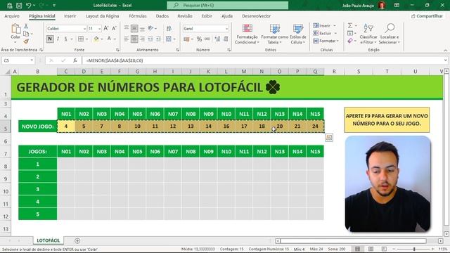 Planilha LotoFácil no Excel | Download Grátis | Gerador de Jogos e Números смотреть онлайн