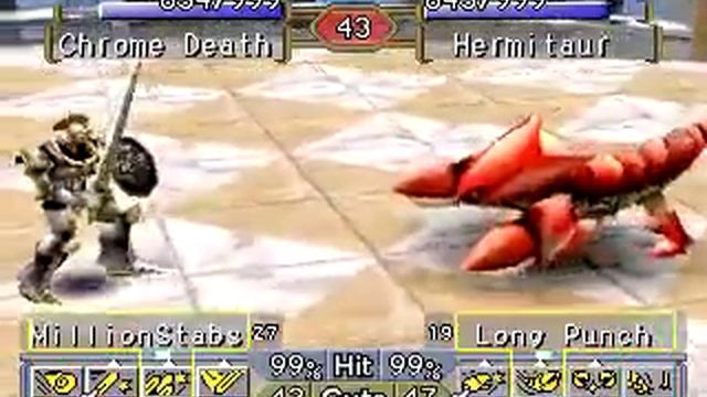 Monster Rancher 2: UBER STATS - Chrome Death (Durahan) vs Hermitaur (Arrowhead) смотреть онлайн