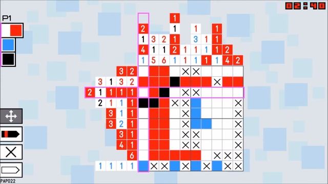 Pic-a-Pix Color Gameplay | PS4 PSVita WiiU 3DS смотреть онлайн