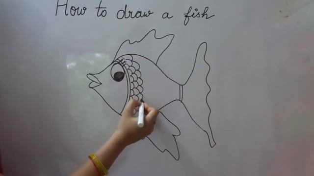 Draw Fish | Draw Fish Step By Step For Kids | Easy Fish Sketch смотреть онлайн