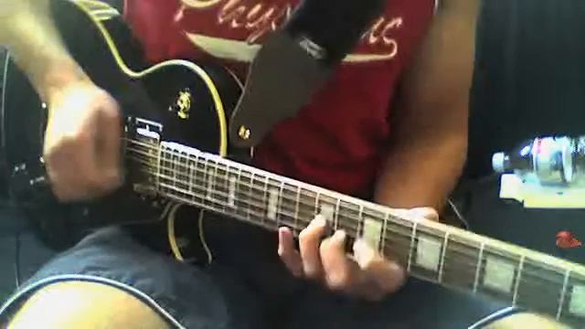 Trying out my new Epiphone Les Paul Black Beauty смотреть онлайн