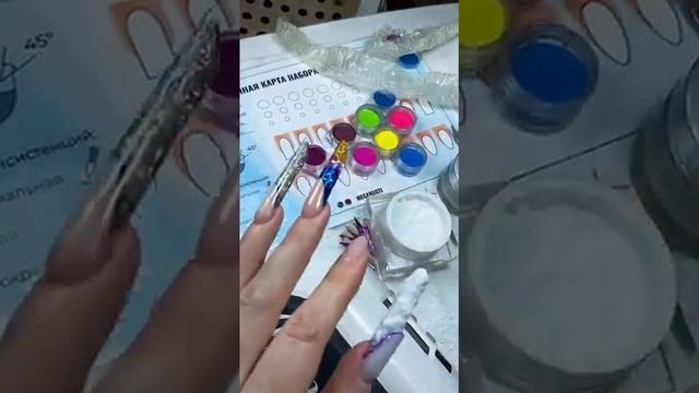 Моделирование ногтей Выкладной френч наращивание ногтей на формах Акриловая технология акрил смотреть онлайн