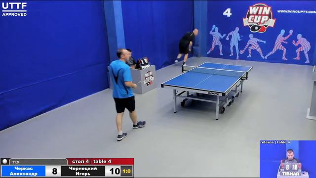 13:00   Черкас Александр  1-3 Чернецкий Игорь  стол 4 Юг-1   17.07.21