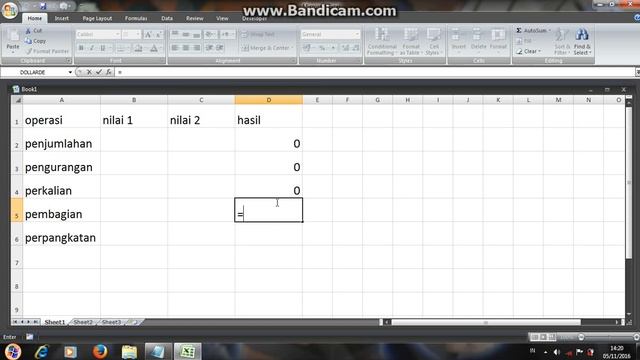 Cara Membuat Kalkulator Sederhana Menggunakan Microsoft Office Excel 2007 смотреть онлайн
