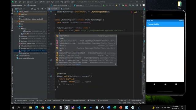 25- Flutter Future Builder API смотреть онлайн