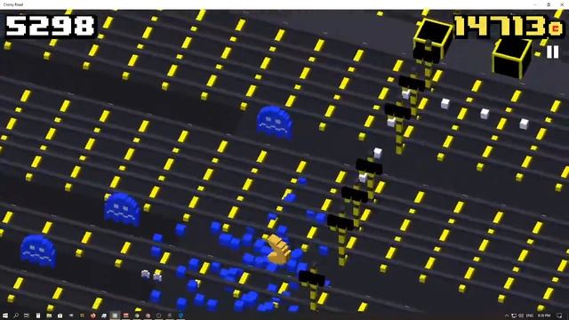 Crossy Road PC Pac-man 9999 MAX SCORE! смотреть онлайн