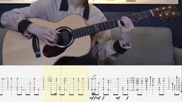 Fingerstyle Guitar | Blue Bird - Naruto Shippuden | Sungha Jung Tabs | Guitar Tutorial + Tabs смотреть онлайн