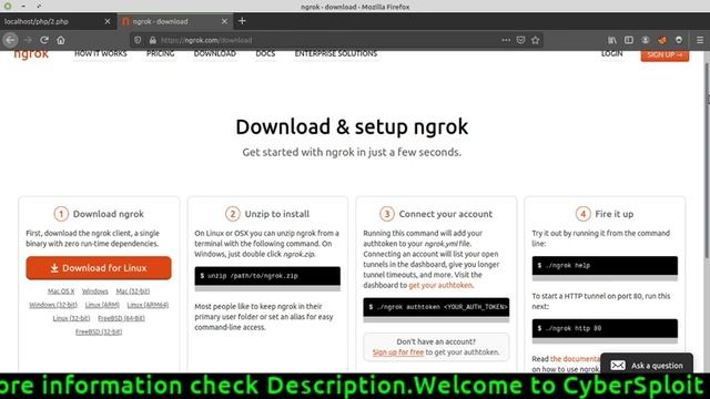 Access your localhost website from anywhre || ngrok free custom domain смотреть онлайн