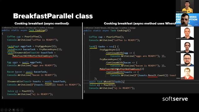 Async programming and Exception handling by Andrii Tarusin (UKR) смотреть онлайн