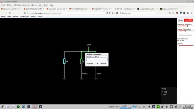Circuit JS1 simulateur de circuit électronique смотреть онлайн