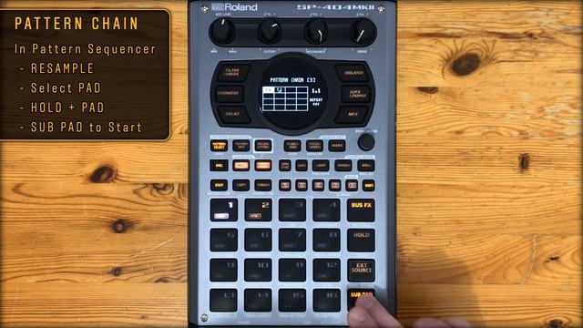 SP-404 MKII Resample Pattern To Pad...BOSS LEVEL