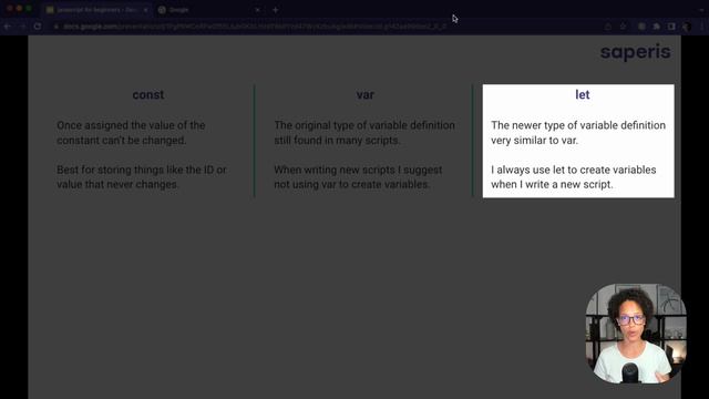 JavaScript for Beginners - Variables смотреть онлайн