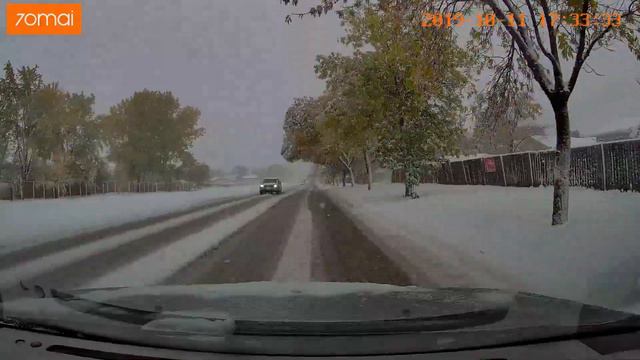Сильный снегопад, город. Вид из автомобиля, видеорегистратор. Часть2. Heavy snowfall, city. Dashcam смотреть онлайн