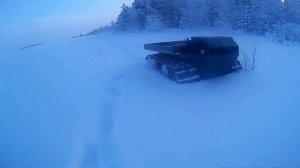 Тест-драйв гусеничного вездехода! Вездеход по снегу!