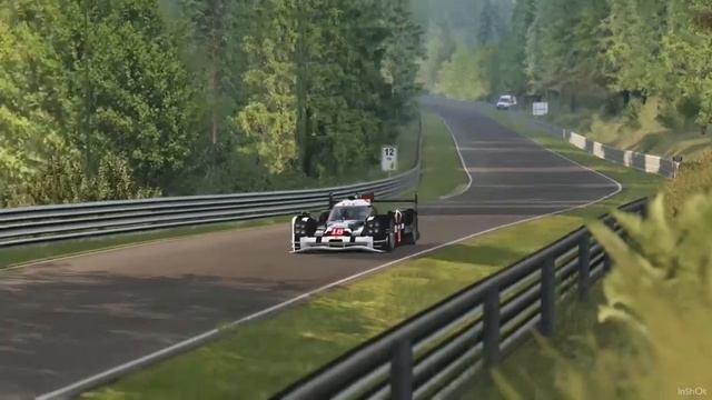 My best lap around the Nurburgring/nordschleife in the Porsche Le Mans car in asseto corsa смотреть онлайн