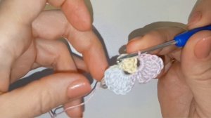 МИНИАТЮРНЫЕ вязаные крючком цветы Анютины глазки Вязаные DIY украшения