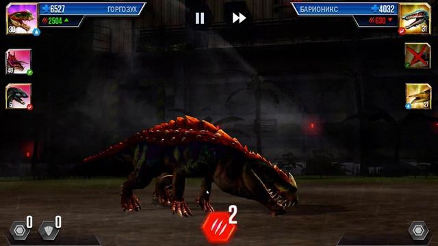 Игуанодон, Синоцератопс, Сфенакодон и Паразауролоф мод 2 Jurassic World The Game смотреть онлайн