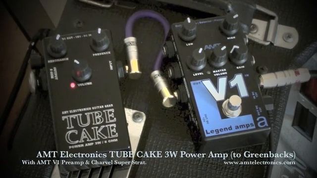 AMT Electronics: TUBE CAKE 3W Power Amp (with V1 And Charvel)