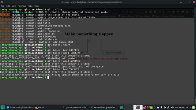 GIT Bisect Demo || Illustration of Bug Hunting with GIT BISECT || Bug Hunting || GIT BISECT Part 2 смотреть онлайн