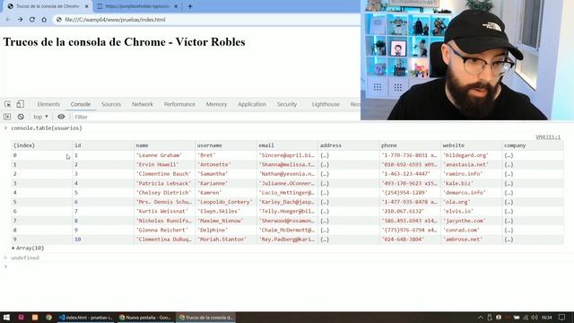 12 TRUCOS para la consola de GOOGLE CHROME que todo desarrollador web DEBE CONOCER ? смотреть онлайн