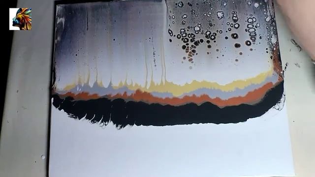 Acrylic drawing technique (84) Техника рисования жидким акрилом. смотреть онлайн