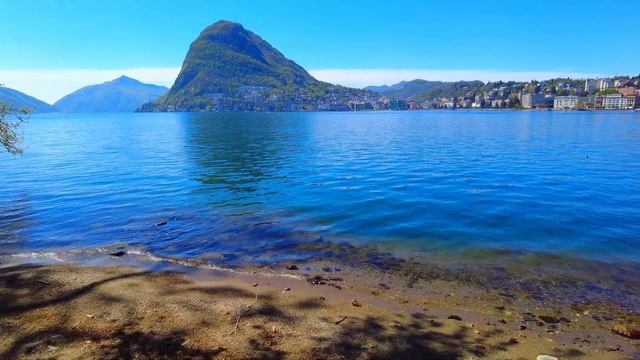 Lugano Switzerland 4k | Lake and City Walktour | Ambient City Sounds смотреть онлайн