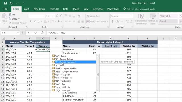 EXCEL PRO TIP: Converting Units of Measurement смотреть онлайн