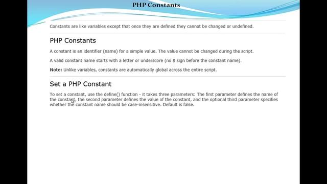 Constants in PHP - Lesson 9 - Telugu смотреть онлайн