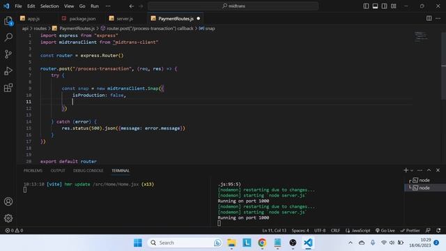 Integrasi Midtrands dengan nodejs dan reactjs смотреть онлайн