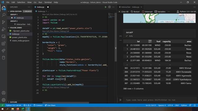 Create a bubble map from excel data using python folium and pandas смотреть онлайн
