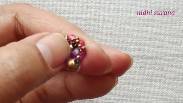 ⚜️ Gorgeous Party Wear Jewelry/Beaded Earrings/ Aretes Tutorial Diy (0542)