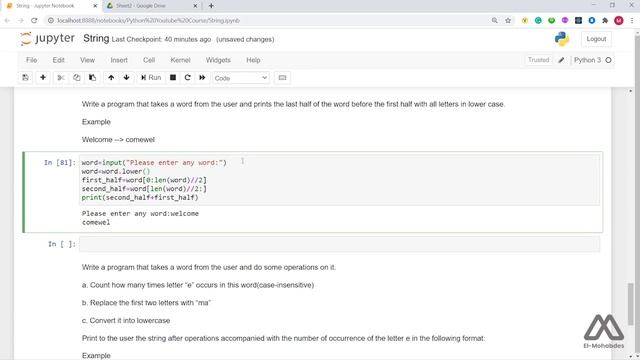 11- Strings (Examples) in Python (Arabic) смотреть онлайн