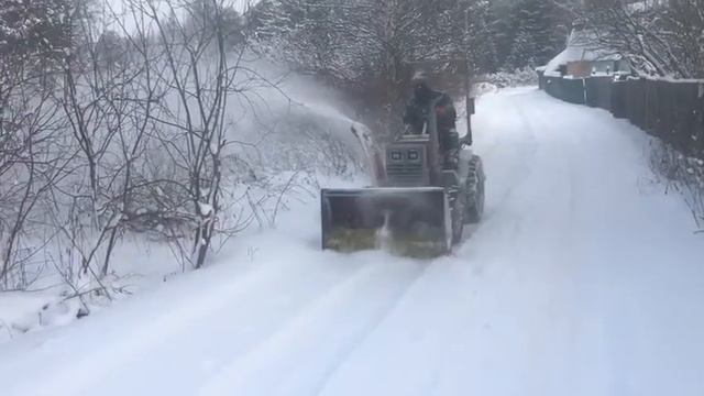 Самодельный снегоуборщик проба пера 1 смотреть онлайн
