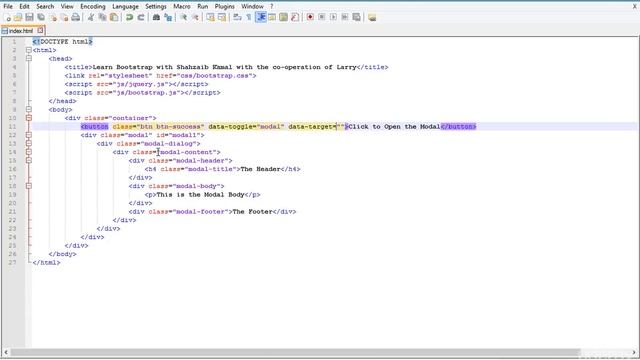 033 Bootstrap Modals смотреть онлайн