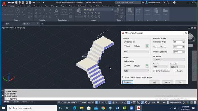 AHCAREER Online AutoCAD 3D Tools Commands 036 смотреть онлайн