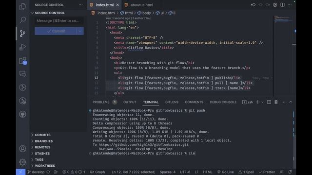Part 2 of branch management using Git-flow смотреть онлайн