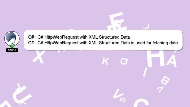C# : C# HttpWebRequest with XML Structured Data смотреть онлайн