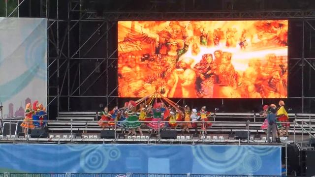 Омск "День города" 3 августа 2014г 12:29:28 "Ярмарка" - хороводная смотреть онлайн