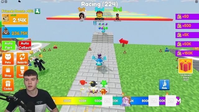*NEW* ALL WORKING ICELAND UPDATE CODES FOR FART RACE! ROBLOX FART RACE CODES смотреть онлайн