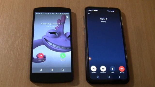 Telegram Incoming & Outgoing call at the Same Time Samsung Galaxy S10e + Nexus 5 смотреть онлайн